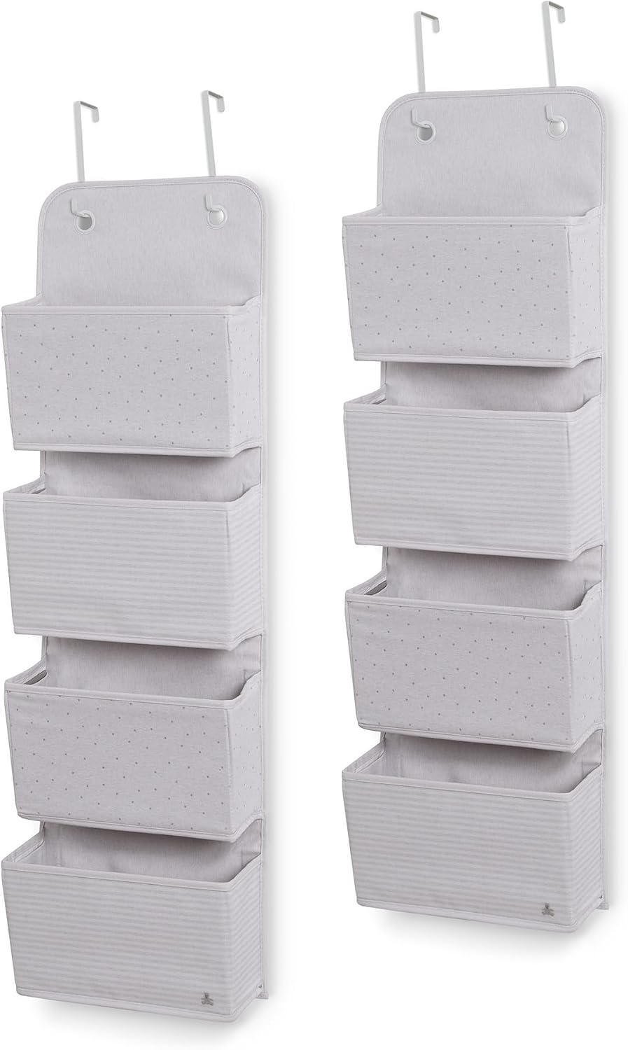 babyGap 2-Pack Over the Door Storage Organizer with 4 Pockets, Tan