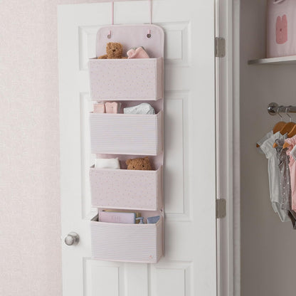babyGap 2-Pack Over the Door Storage Organizer with 4 Pockets, Tan