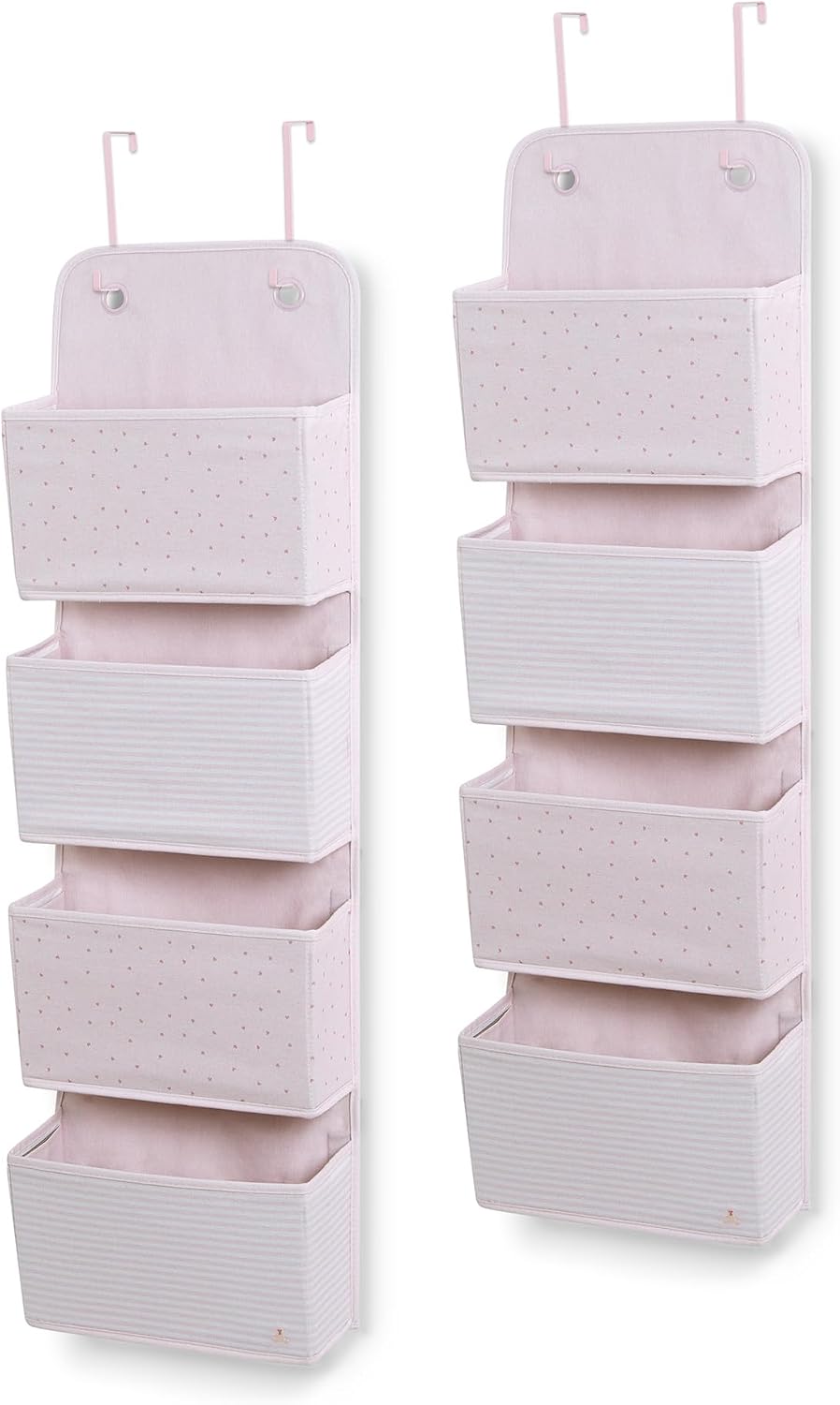 babyGap 2-Pack Over the Door Storage Organizer with 4 Pockets, Tan