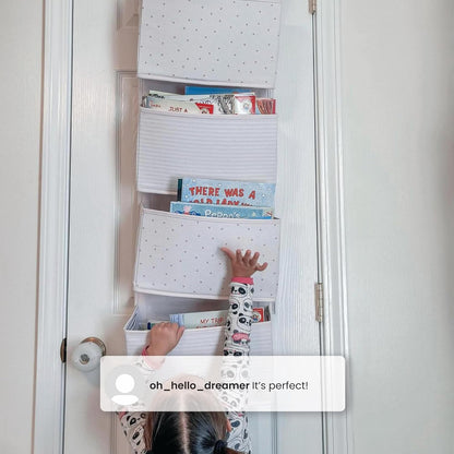 babyGap 2-Pack Over the Door Storage Organizer with 4 Pockets, Tan