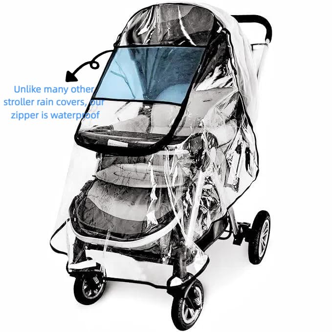 Stroller Rain Cover, Universal Baby Travel Weather Shield