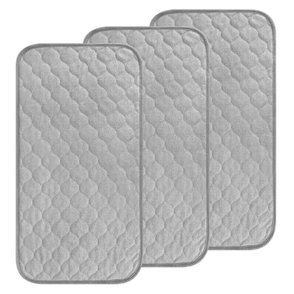 3 Pack Waterproof Changing Pad Liners, Diaper Changing Pad Covers, Grey