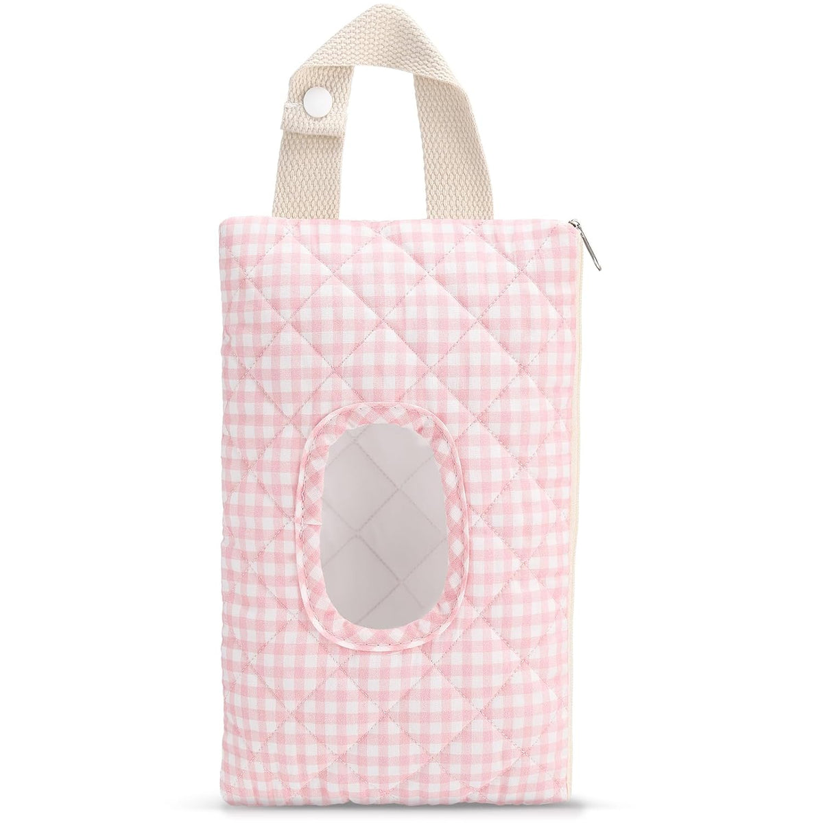 Quilted Wipes Pouch Baby Wipe and Diaper Pouch, Bow, Pink