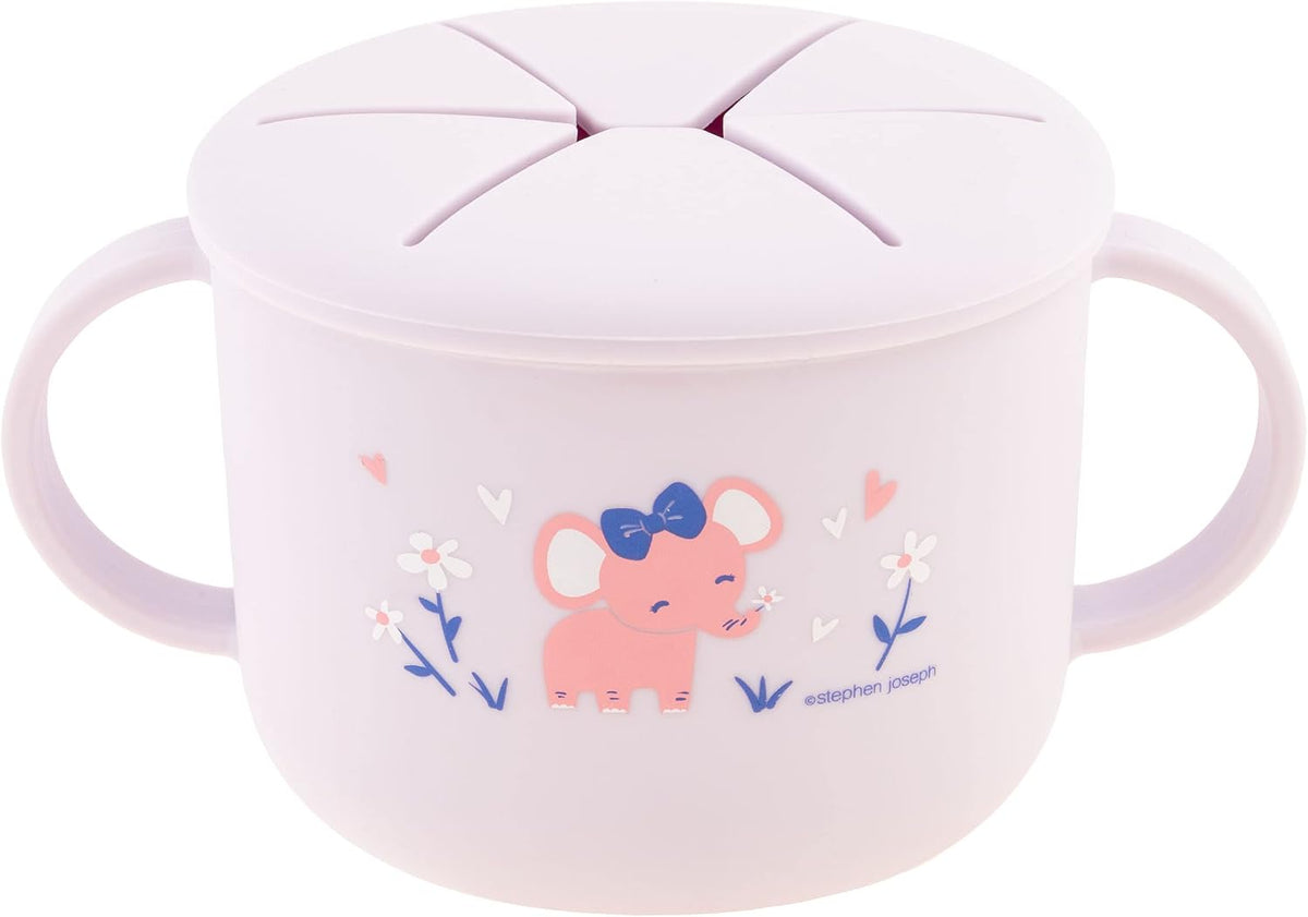 Silicone Snack Cup, Snack Cups for Babies and Toddlers, Bunny, Medium