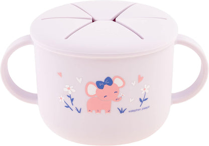 Silicone Snack Cup, Snack Cups for Babies and Toddlers, Bunny, Medium