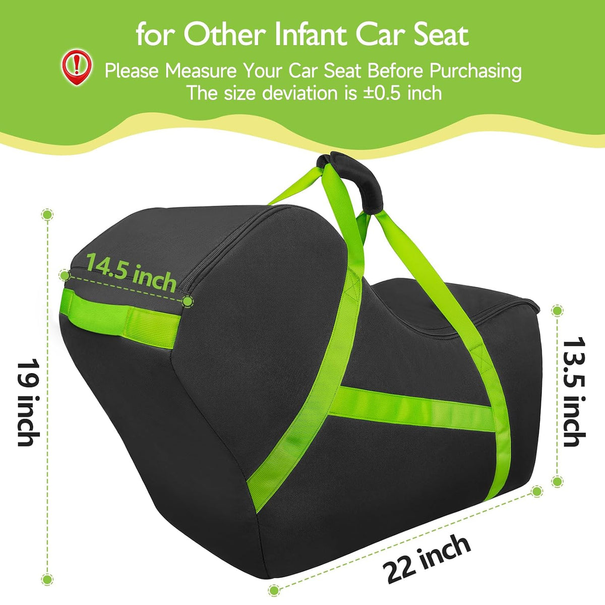 Infant Carseat Bags for Air Travel, Baby Airplane Travel Essentials