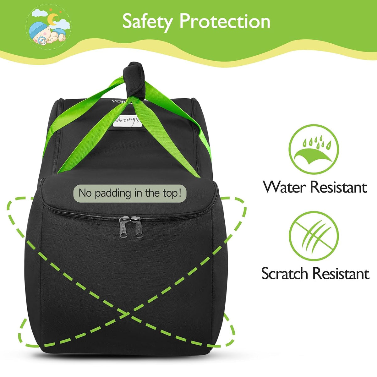 Infant Carseat Bags for Air Travel, Baby Airplane Travel Essentials