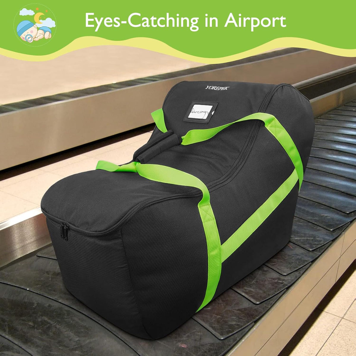 Infant Carseat Bags for Air Travel, Baby Airplane Travel Essentials