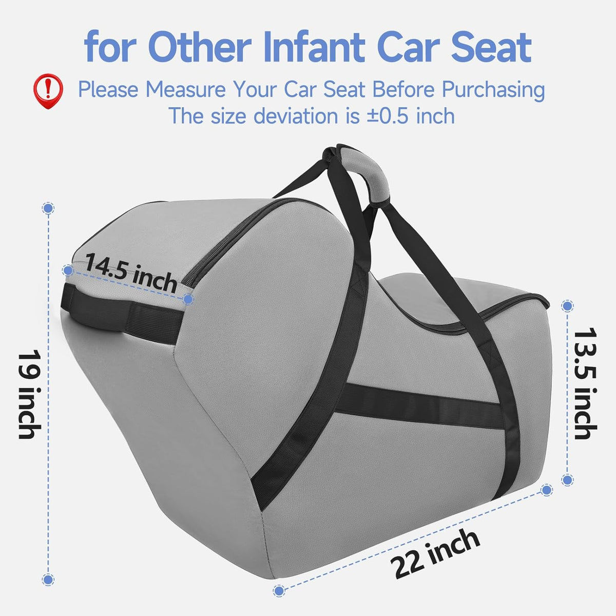 Infant Carseat Bags for Air Travel, Baby Airplane Travel Essentials