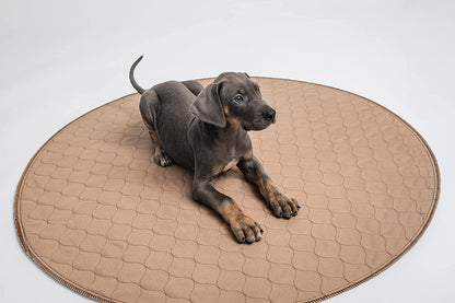 Reusable Dog Pee Pad, Washable Waterproof Round 48 in Mat, 1 Pack