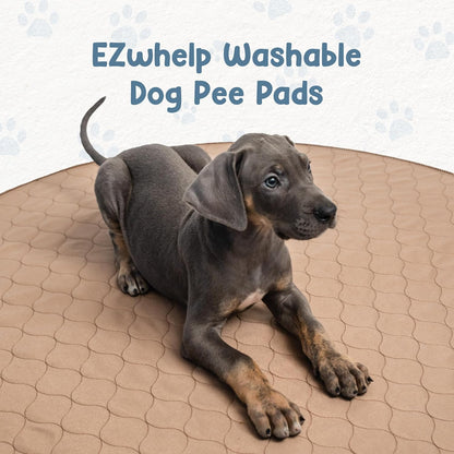 Reusable Dog Pee Pad, Washable Waterproof Round 48 in Mat, 1 Pack