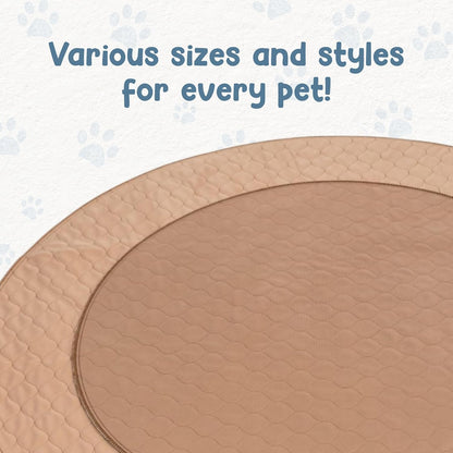 Reusable Dog Pee Pad, Washable Waterproof Round 48 in Mat, 1 Pack