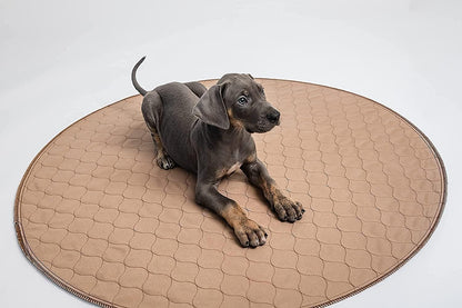 Reusable Dog Pee Pad, Washable Waterproof Round 48 in Mat, 1 Pack