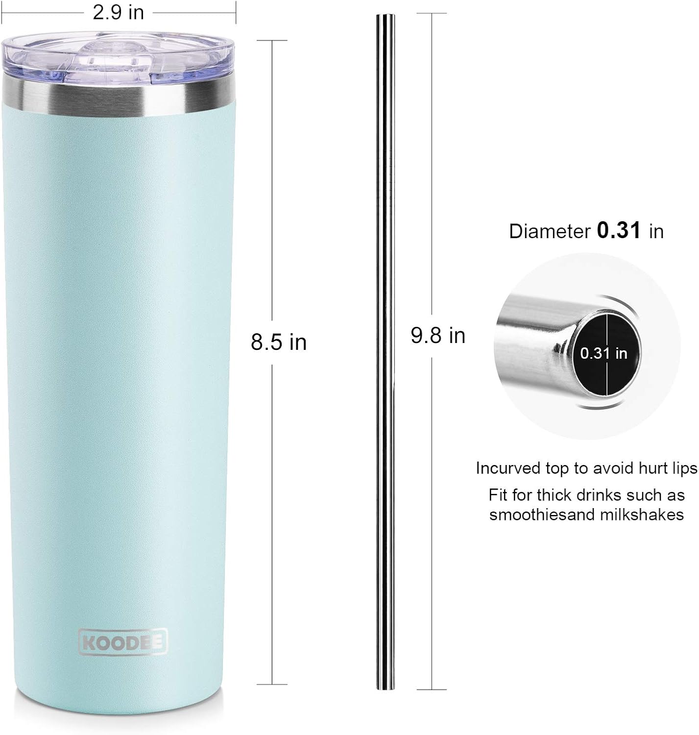 Tumbler with Handle, 30 oz Stainless Steel Double Wall Insulated Tumblers with Lid and Straw Coffee Tumbler for Men and Women (Grass Green)
