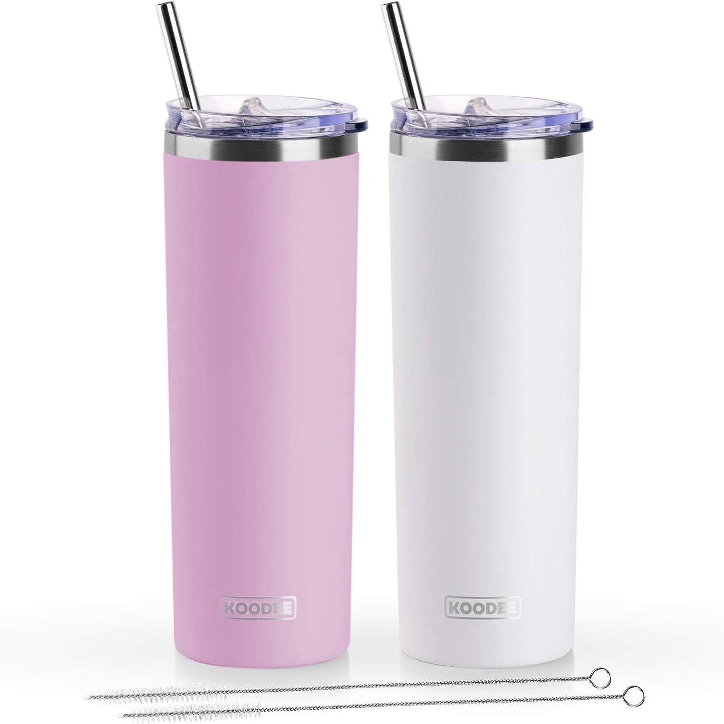 Tumbler with Handle, 30 oz Stainless Steel Double Wall Insulated Tumblers with Lid and Straw Coffee Tumbler for Men and Women (Grass Green)