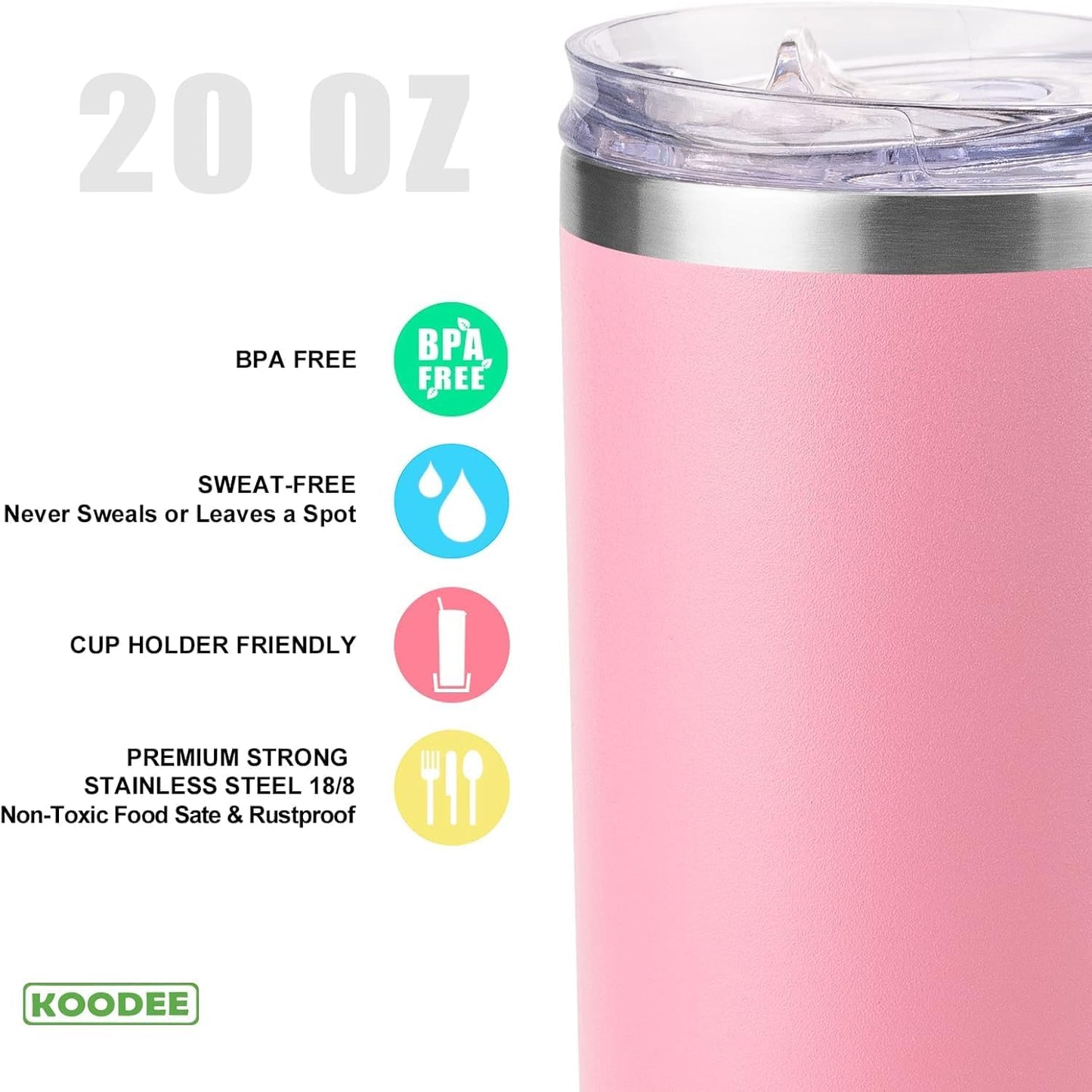 Tumbler with Handle, 30 oz Stainless Steel Double Wall Insulated Tumblers with Lid and Straw Coffee Tumbler for Men and Women (Grass Green)