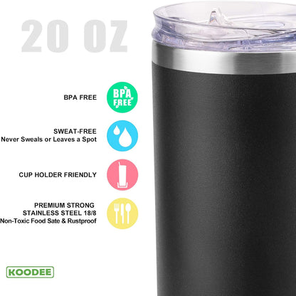 Tumbler with Handle, 30 oz Stainless Steel Double Wall Insulated Tumblers with Lid and Straw Coffee Tumbler for Men and Women (Grass Green)