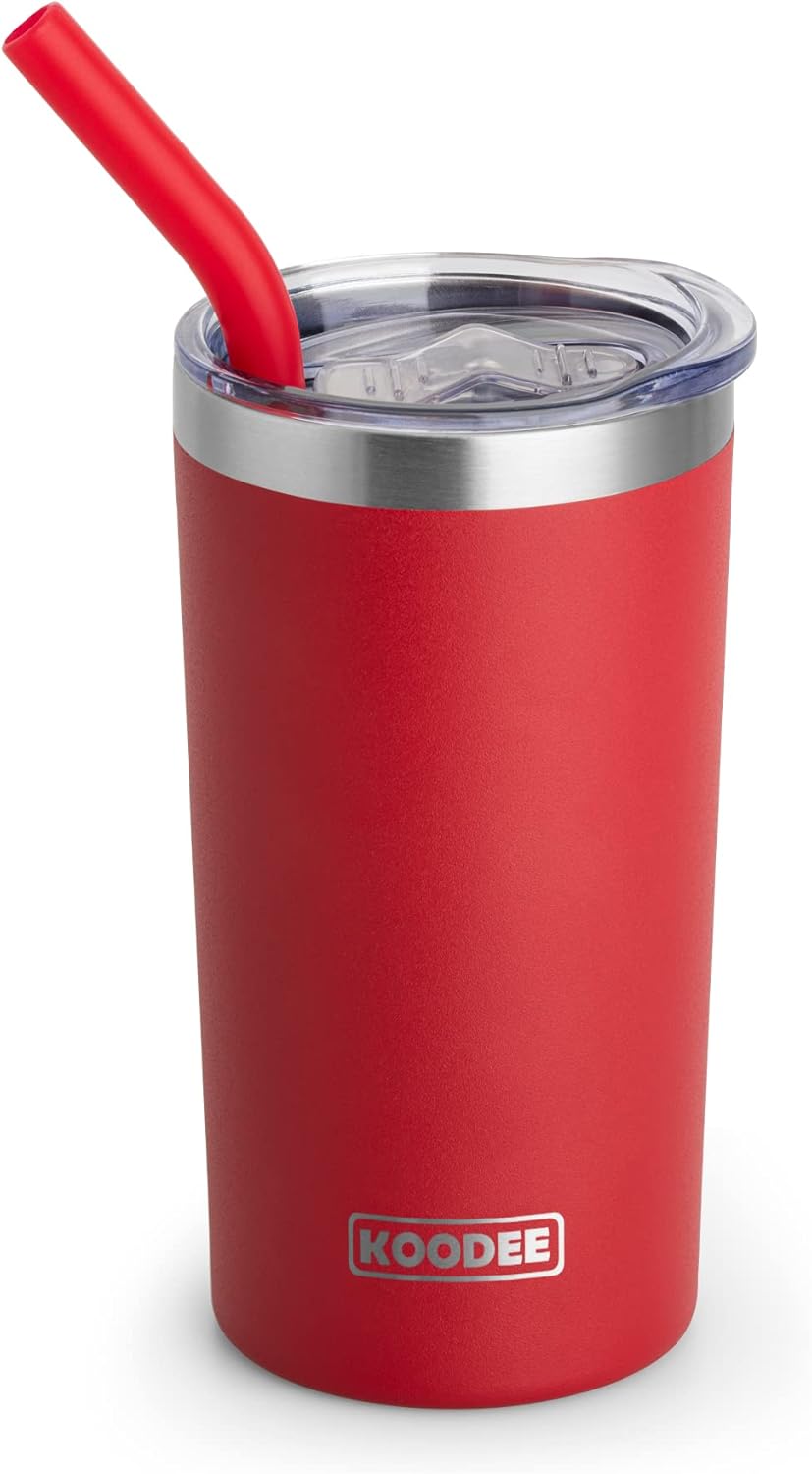 Tumbler with Handle, 30 oz Stainless Steel Double Wall Insulated Tumblers with Lid and Straw Coffee Tumbler for Men and Women (Grass Green)