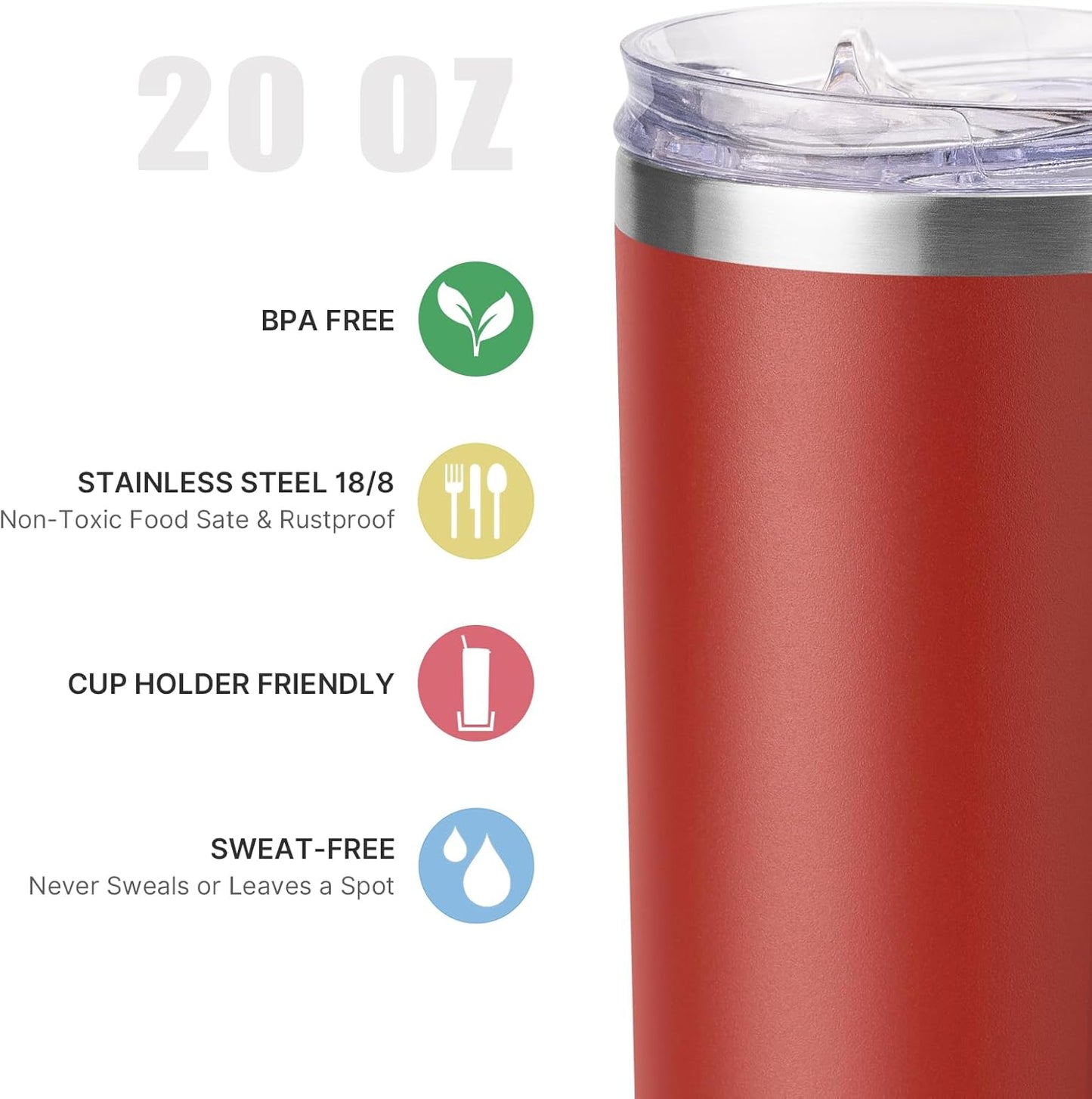Tumbler with Handle, 30 oz Stainless Steel Double Wall Insulated Tumblers with Lid and Straw Coffee Tumbler for Men and Women (Grass Green)