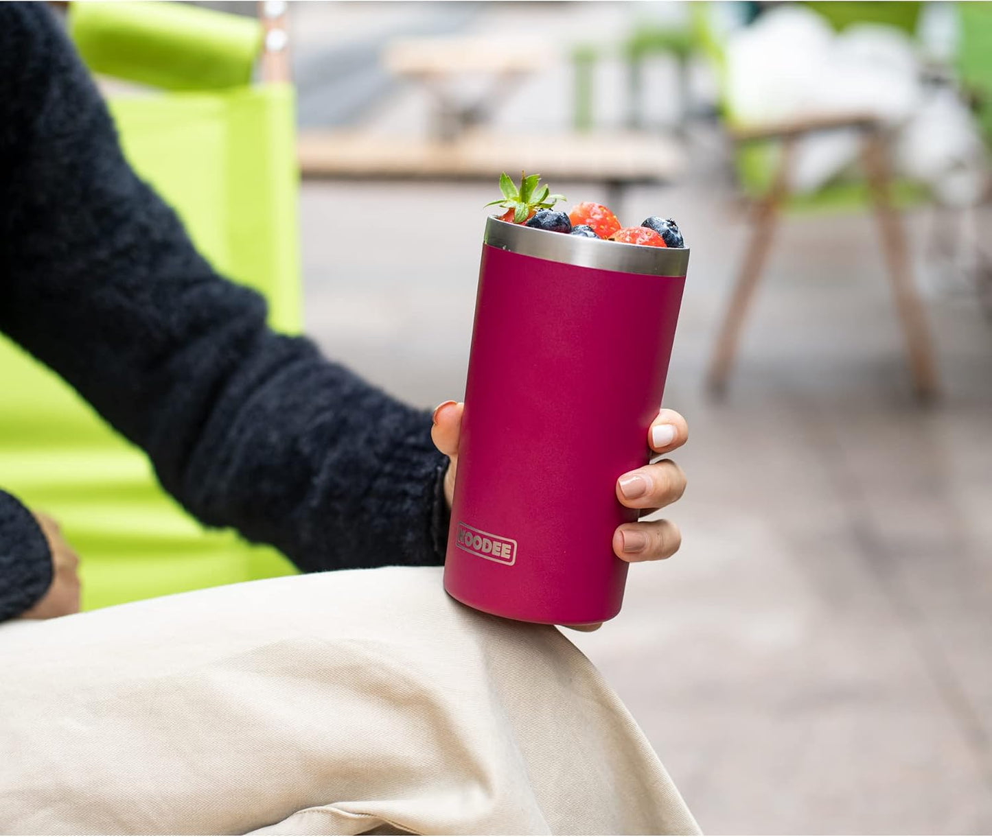 Tumbler with Handle, 30 oz Stainless Steel Double Wall Insulated Tumblers with Lid and Straw Coffee Tumbler for Men and Women (Grass Green)