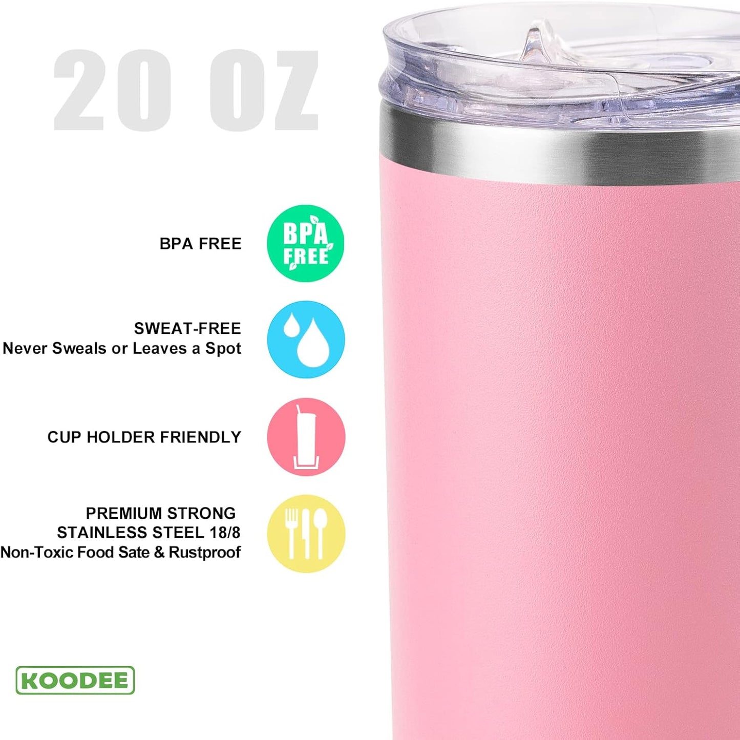 Tumbler with Handle, 30 oz Stainless Steel Double Wall Insulated Tumblers with Lid and Straw Coffee Tumbler for Men and Women (Grass Green)