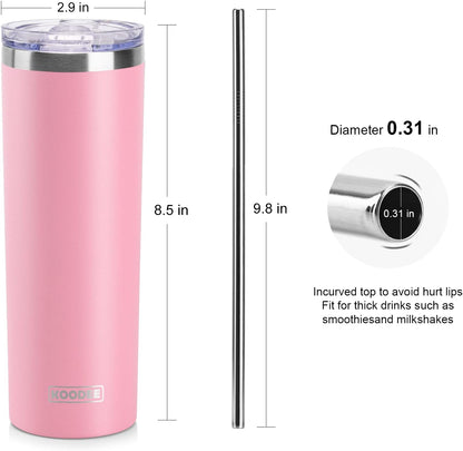 Tumbler with Handle, 30 oz Stainless Steel Double Wall Insulated Tumblers with Lid and Straw Coffee Tumbler for Men and Women (Grass Green)