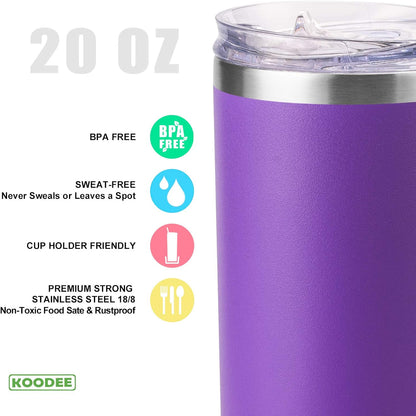 Tumbler with Handle, 30 oz Stainless Steel Double Wall Insulated Tumblers with Lid and Straw Coffee Tumbler for Men and Women (Grass Green)