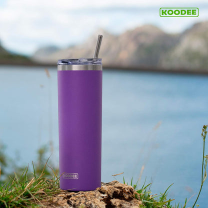 Tumbler with Handle, 30 oz Stainless Steel Double Wall Insulated Tumblers with Lid and Straw Coffee Tumbler for Men and Women (Grass Green)