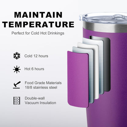 Tumbler with Handle, 30 oz Stainless Steel Double Wall Insulated Tumblers with Lid and Straw Coffee Tumbler for Men and Women (Grass Green)