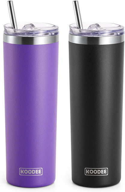 Tumbler with Handle, 30 oz Stainless Steel Double Wall Insulated Tumblers with Lid and Straw Coffee Tumbler for Men and Women (Grass Green)