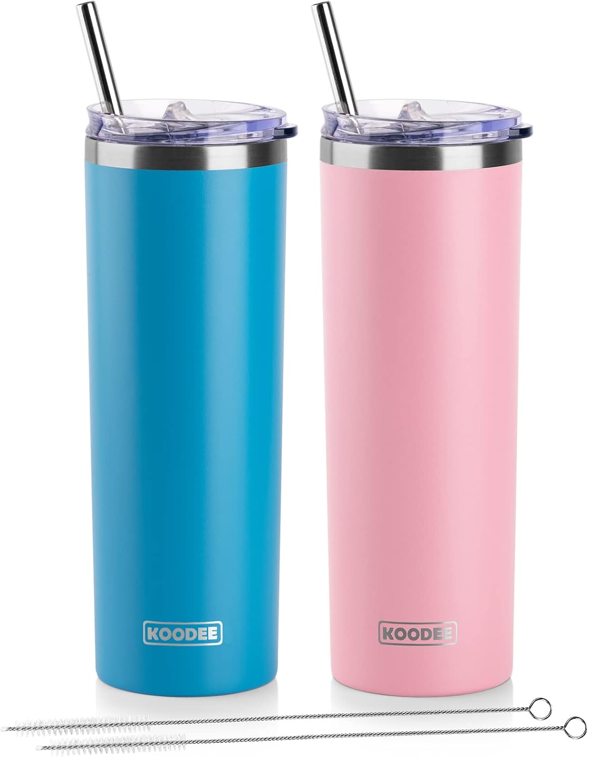 Tumbler with Handle, 30 oz Stainless Steel Double Wall Insulated Tumblers with Lid and Straw Coffee Tumbler for Men and Women (Grass Green)