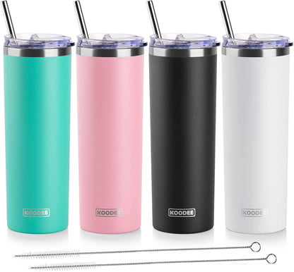 Tumbler with Handle, 30 oz Stainless Steel Double Wall Insulated Tumblers with Lid and Straw Coffee Tumbler for Men and Women (Grass Green)