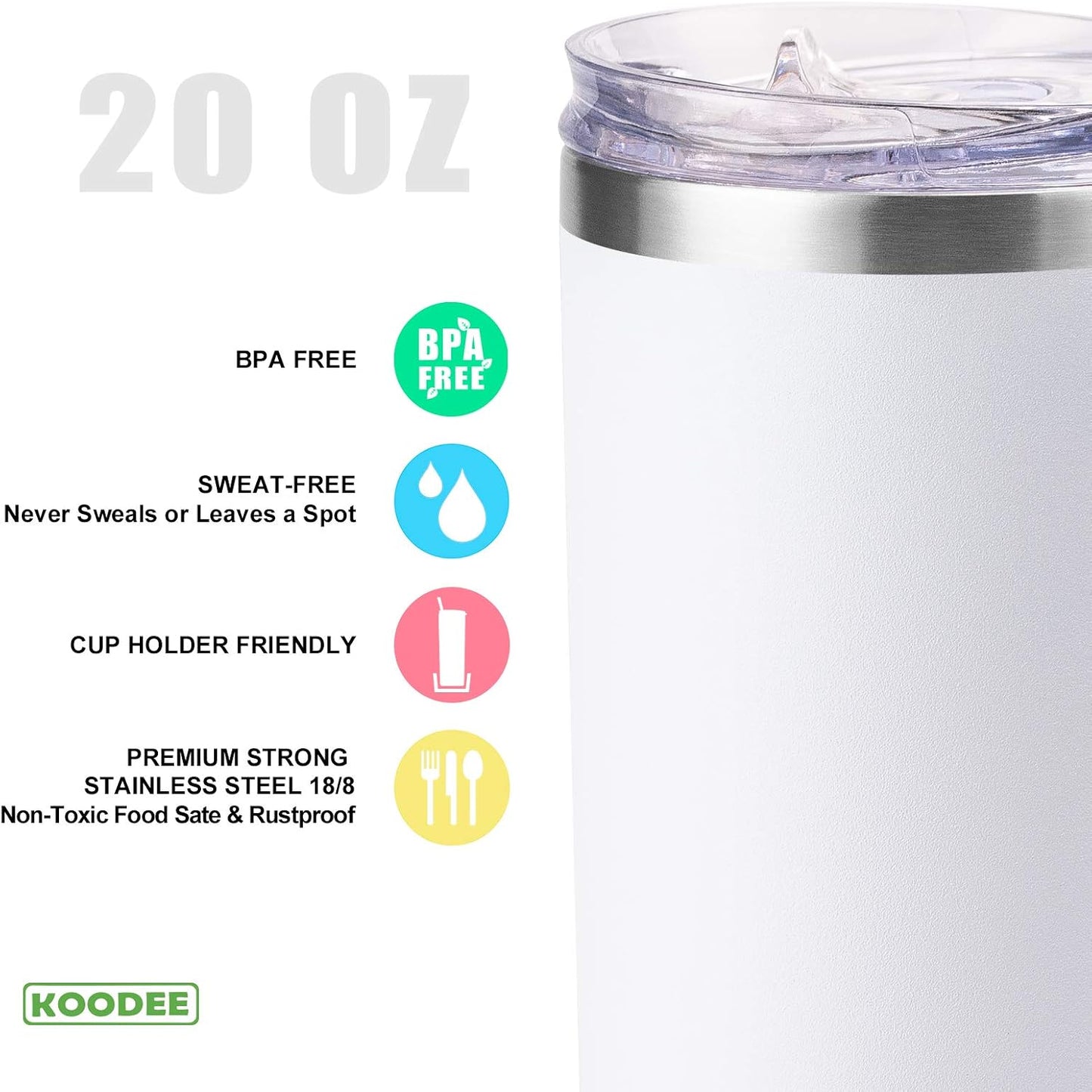 Tumbler with Handle, 30 oz Stainless Steel Double Wall Insulated Tumblers with Lid and Straw Coffee Tumbler for Men and Women (Grass Green)