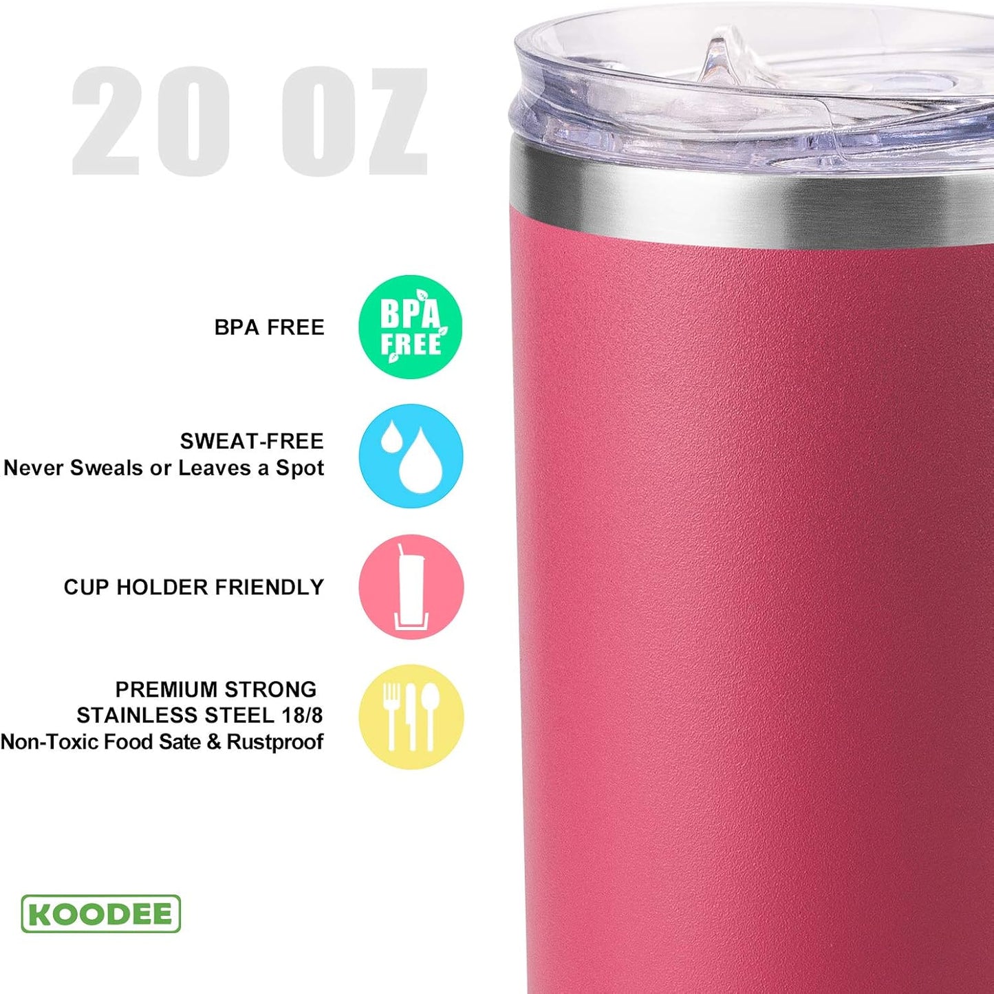 Tumbler with Handle, 30 oz Stainless Steel Double Wall Insulated Tumblers with Lid and Straw Coffee Tumbler for Men and Women (Grass Green)