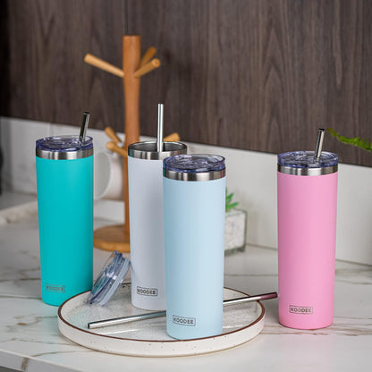 Tumbler with Handle, 30 oz Stainless Steel Double Wall Insulated Tumblers with Lid and Straw Coffee Tumbler for Men and Women (Grass Green)