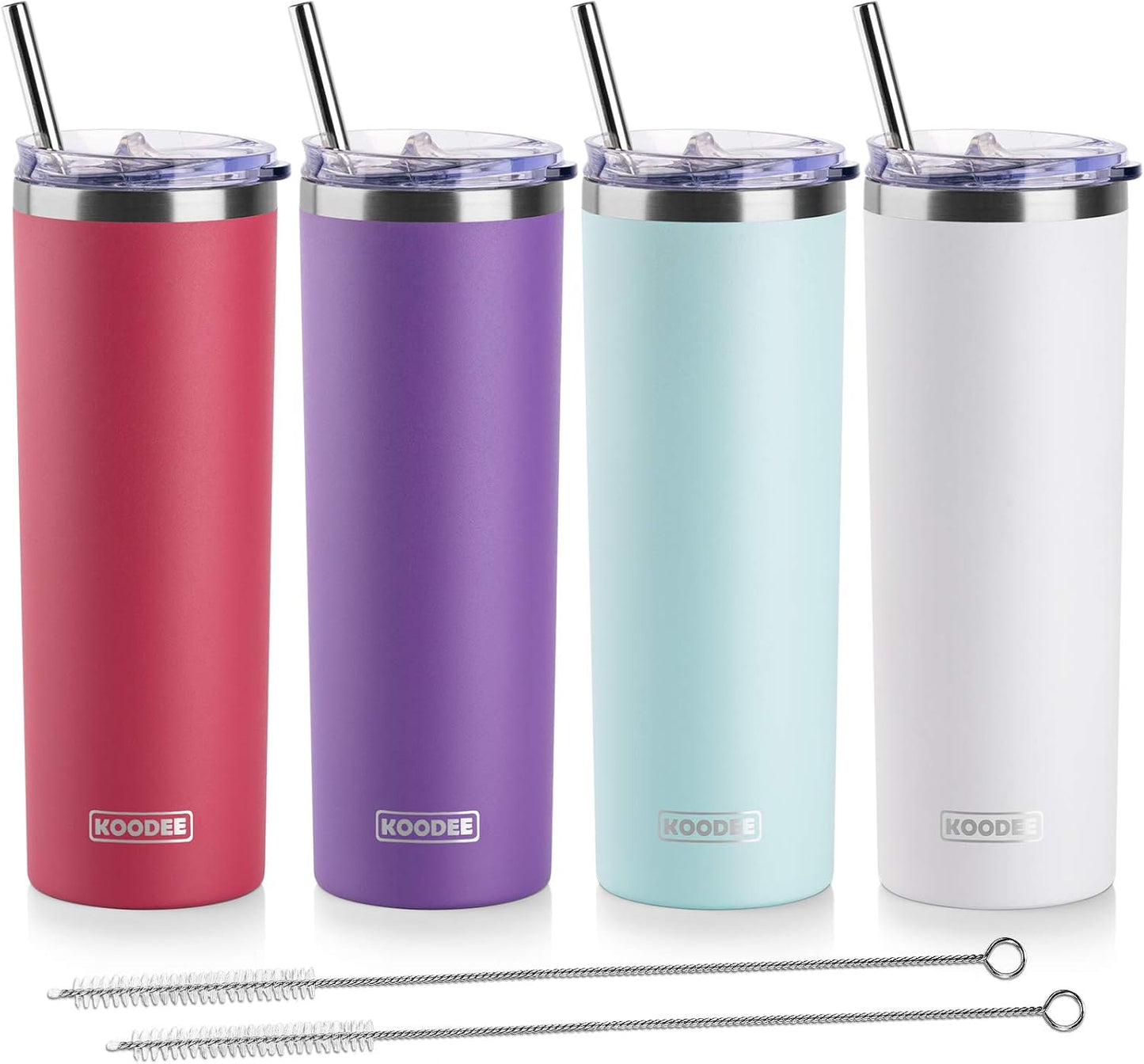 Tumbler with Handle, 30 oz Stainless Steel Double Wall Insulated Tumblers with Lid and Straw Coffee Tumbler for Men and Women (Grass Green)