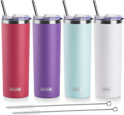 Tumbler with Handle, 30 oz Stainless Steel Double Wall Insulated Tumblers with Lid and Straw Coffee Tumbler for Men and Women (Grass Green)