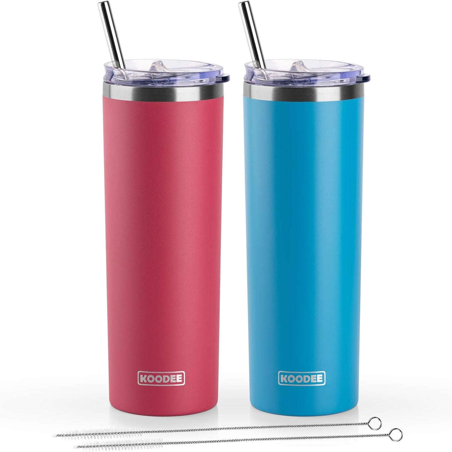 Tumbler with Handle, 30 oz Stainless Steel Double Wall Insulated Tumblers with Lid and Straw Coffee Tumbler for Men and Women (Grass Green)