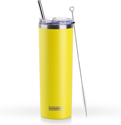 Tumbler with Handle, 30 oz Stainless Steel Double Wall Insulated Tumblers with Lid and Straw Coffee Tumbler for Men and Women (Grass Green)