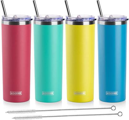 Tumbler with Handle, 30 oz Stainless Steel Double Wall Insulated Tumblers with Lid and Straw Coffee Tumbler for Men and Women (Grass Green)