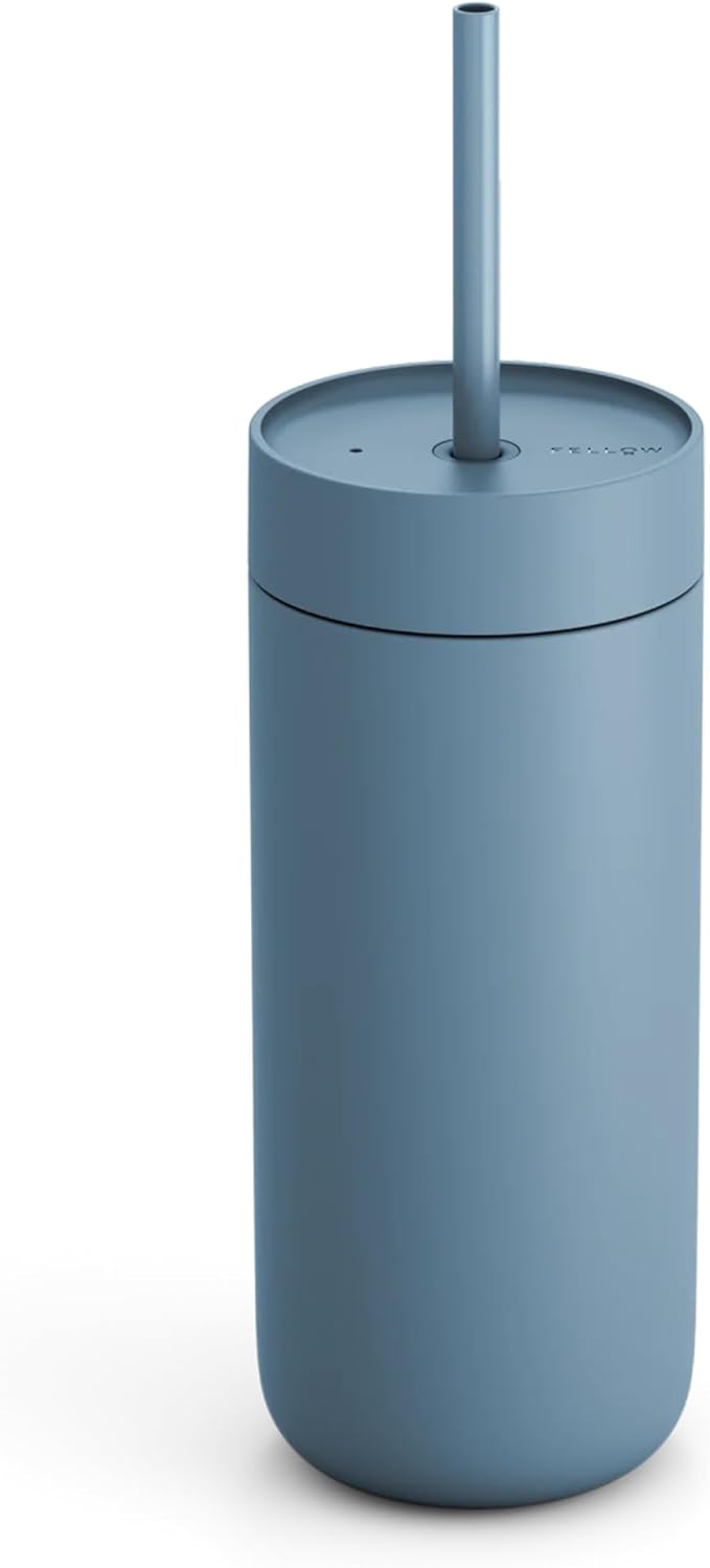 Carter Cold Ceramic Lined Tumbler 16 oz with Straw Lid, BPA-Free | Stainless Steel Coffee Tumbler, Lid Included, Iced Coffee Cup, 18+ Hrs Cold, BPA-Free, Spill Resistant, Mint Chip