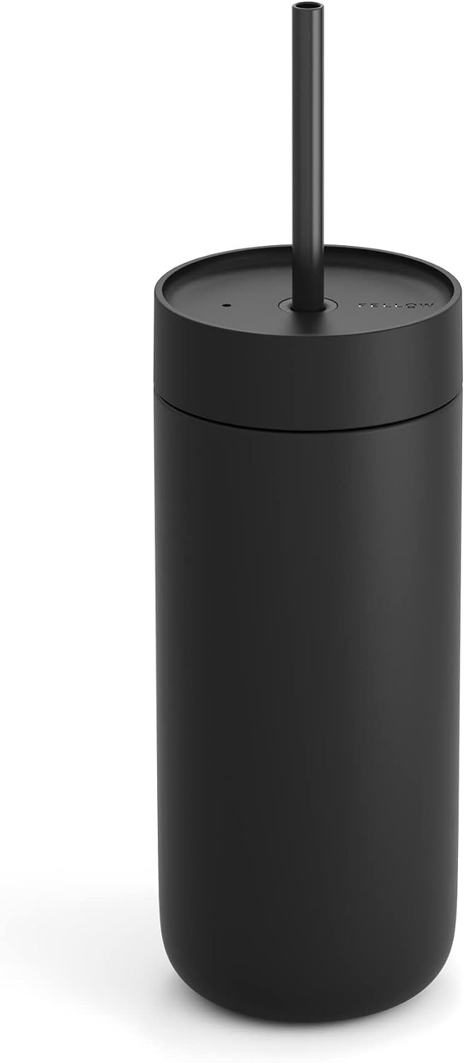 Carter Cold Ceramic Lined Tumbler 16 oz with Straw Lid, BPA-Free | Stainless Steel Coffee Tumbler, Lid Included, Iced Coffee Cup, 18+ Hrs Cold, BPA-Free, Spill Resistant, Mint Chip