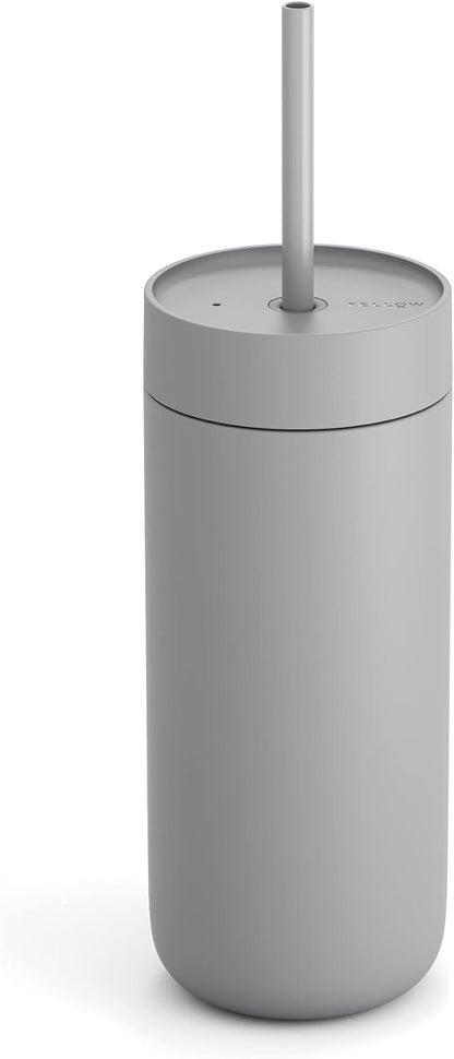 Carter Cold Ceramic Lined Tumbler 16 oz with Straw Lid, BPA-Free | Stainless Steel Coffee Tumbler, Lid Included, Iced Coffee Cup, 18+ Hrs Cold, BPA-Free, Spill Resistant, Mint Chip
