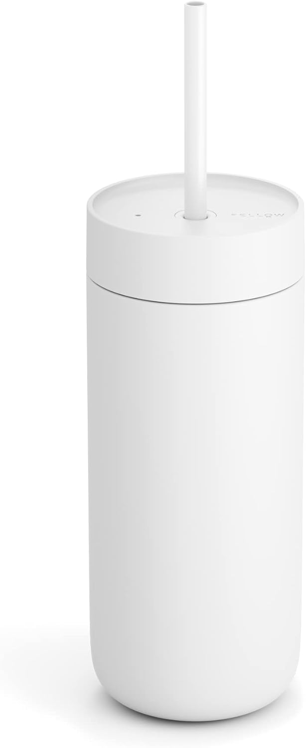 Carter Cold Ceramic Lined Tumbler 16 oz with Straw Lid, BPA-Free | Stainless Steel Coffee Tumbler, Lid Included, Iced Coffee Cup, 18+ Hrs Cold, BPA-Free, Spill Resistant, Mint Chip