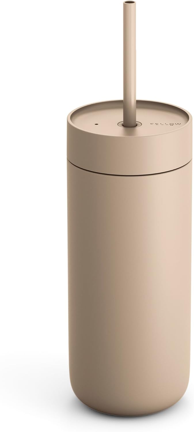 Carter Cold Ceramic Lined Tumbler 16 oz with Straw Lid, BPA-Free | Stainless Steel Coffee Tumbler, Lid Included, Iced Coffee Cup, 18+ Hrs Cold, BPA-Free, Spill Resistant, Mint Chip