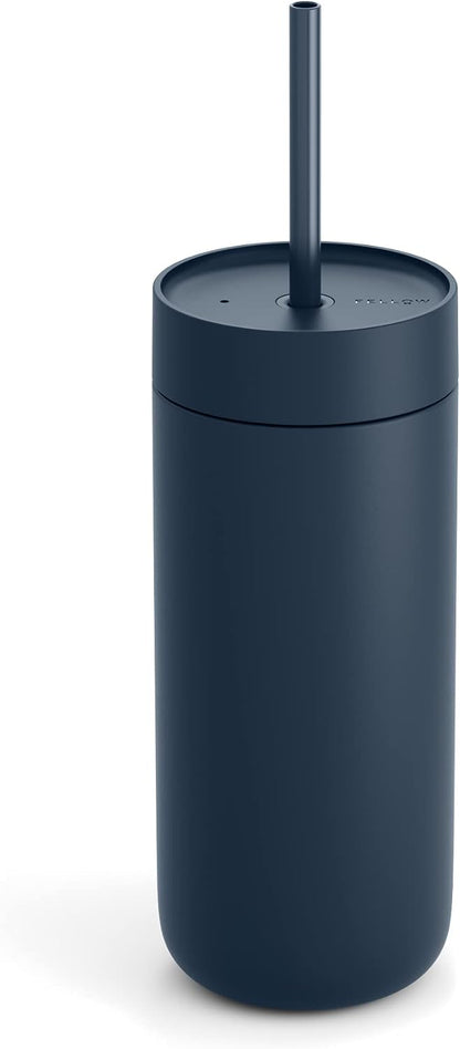 Carter Cold Ceramic Lined Tumbler 16 oz with Straw Lid, BPA-Free | Stainless Steel Coffee Tumbler, Lid Included, Iced Coffee Cup, 18+ Hrs Cold, BPA-Free, Spill Resistant, Mint Chip