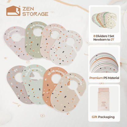 Baby Clothes Dividers for Nursery Closet, Newborn to 2T, 8Pcs