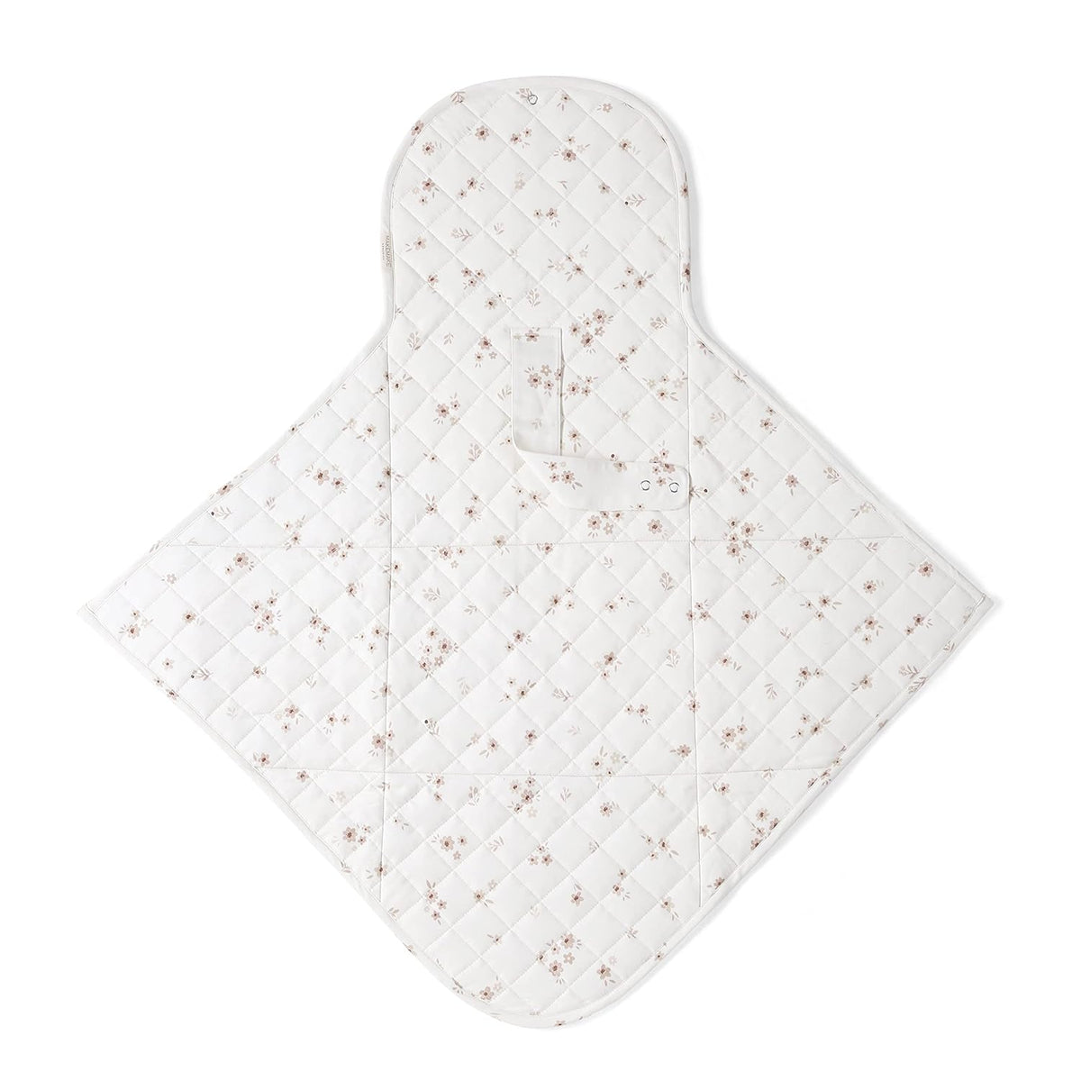Organic Portable Changing Pad GOTS Certified Organic Cotton Fill Portable Diaper Changing Mat Diaper Clutch Changing Station Kit Compact Travel Pad (33"x34", Safari)
