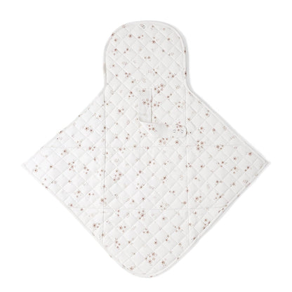 Organic Portable Changing Pad GOTS Certified Organic Cotton Fill Portable Diaper Changing Mat Diaper Clutch Changing Station Kit Compact Travel Pad (33"x34", Safari)