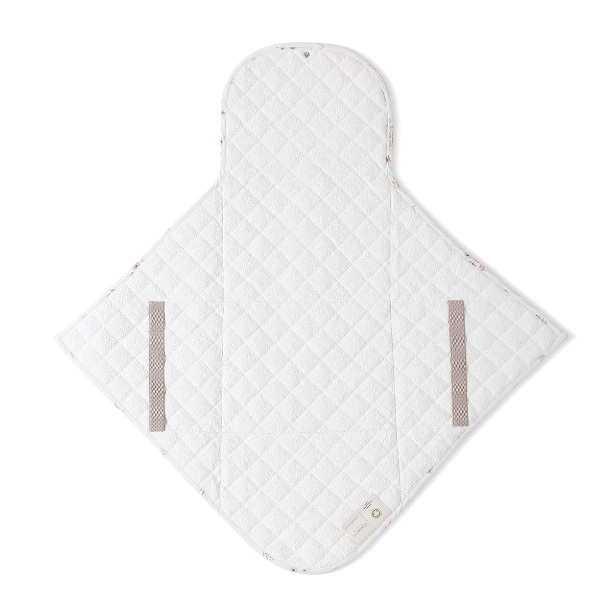 Organic Portable Changing Pad GOTS Certified Organic Cotton Fill Portable Diaper Changing Mat Diaper Clutch Changing Station Kit Compact Travel Pad (33"x34", Safari)